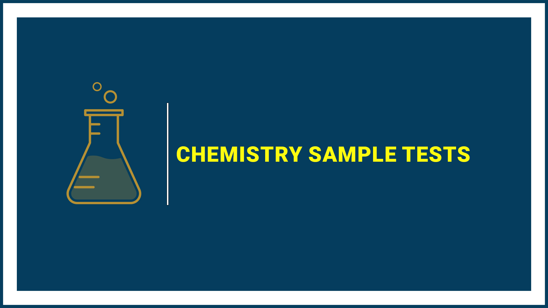 Be Smart Academy | Chemistry Sample Tests (Grade 8)